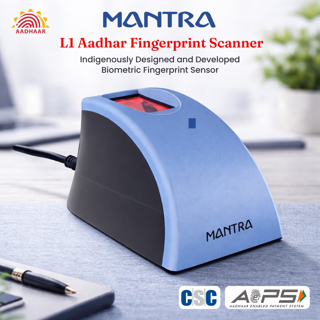 mantra-l1-device-biometric-mfs110-fingerprint-machine-usb-reader-scanner